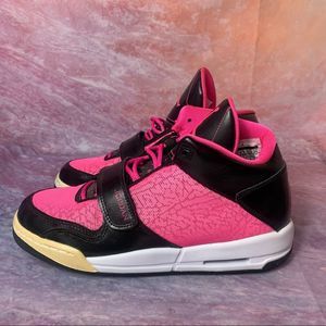 Nike Air Jordan Flight Club 90's Pink Foil sneakers size 6Y Women’s 7.5 Shoes